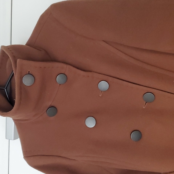 Babaton Cashmere & Wool Coat, Camel, Size Small - Picture 4 of 12